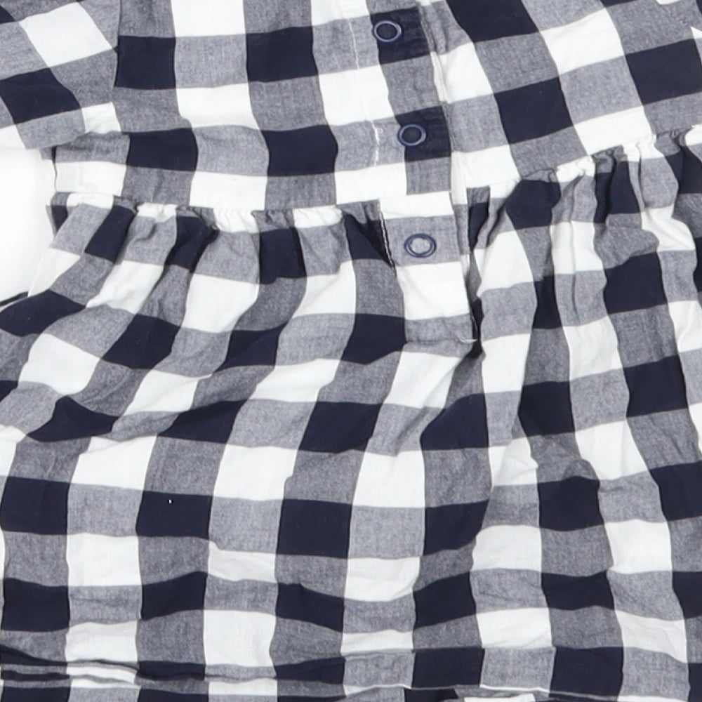 Marks and Spencer Girls Black Check  Fit & Flare  Size 3-6 Months