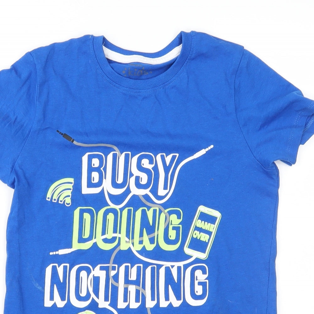 Pep&Co Boys Blue   Basic T-Shirt Size 8-9 Years