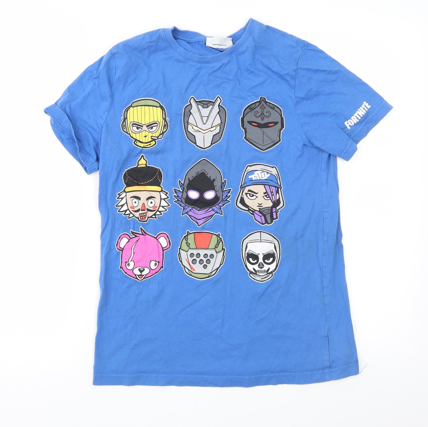 Fortnite Boys Blue   Basic T-Shirt Size 12-13 Years