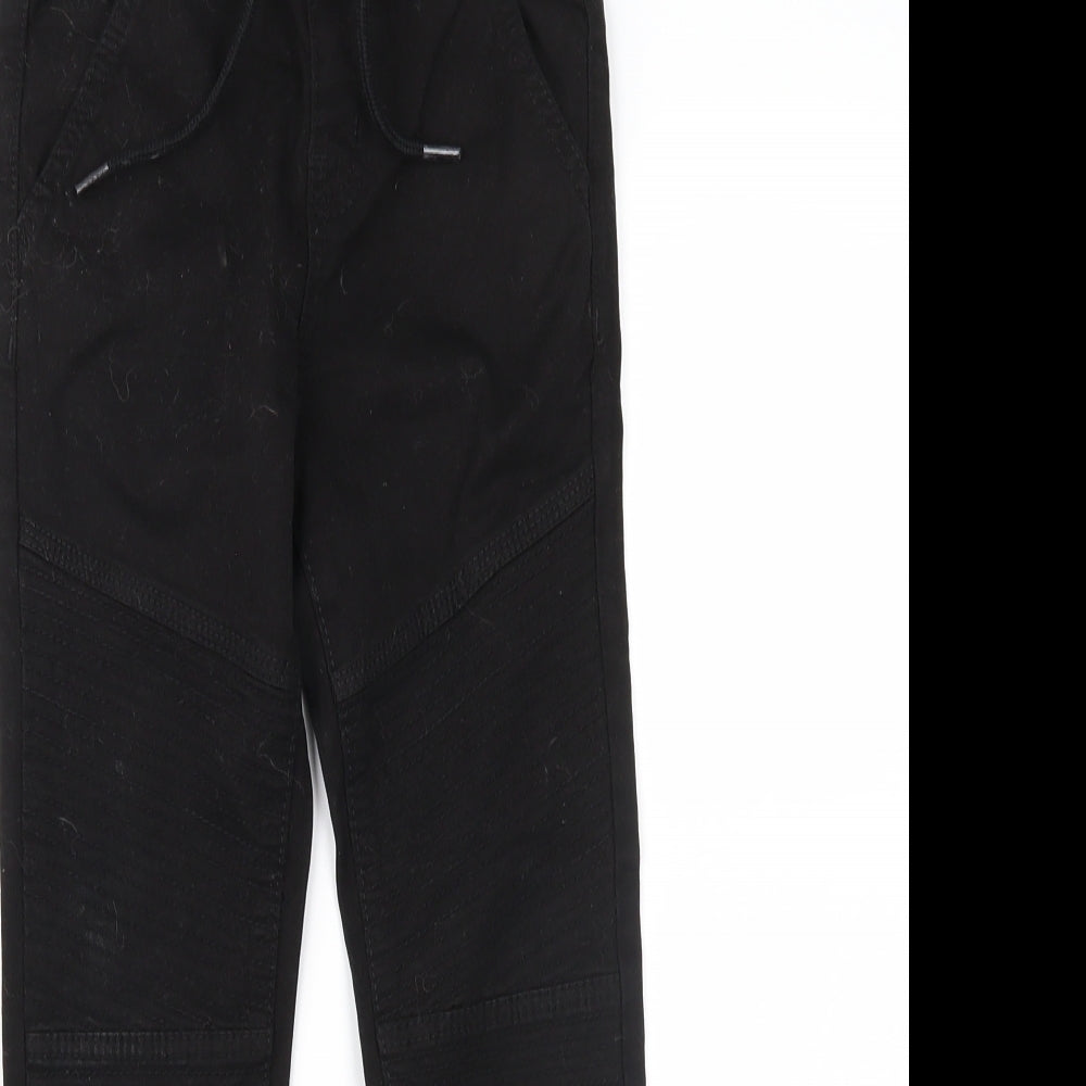 Pep&Co Boys Black  Denim Tapered Jeans Size 5-6 Years