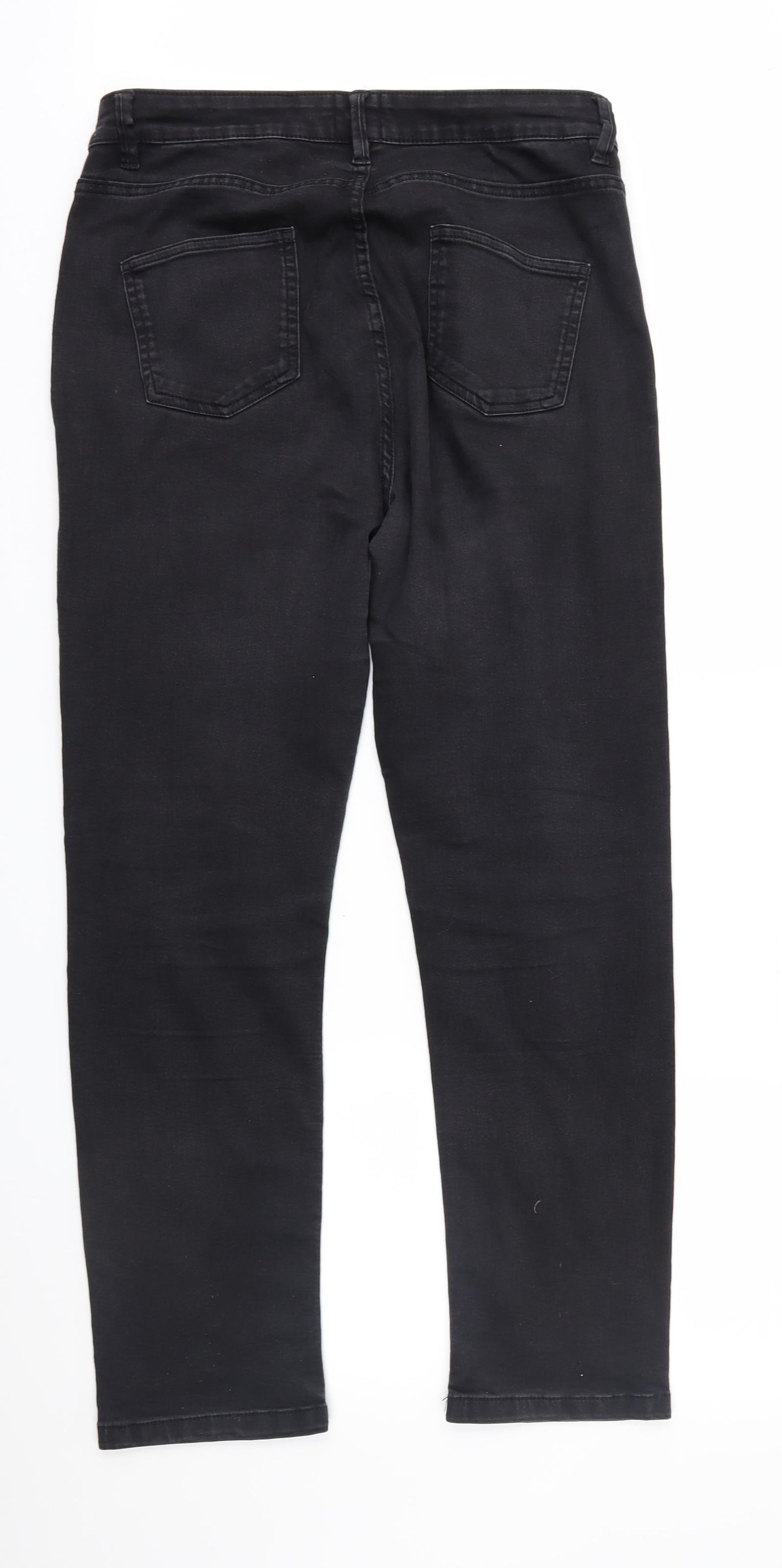 So Denim Womens Black  Denim Straight Jeans Size 14 L30 in
