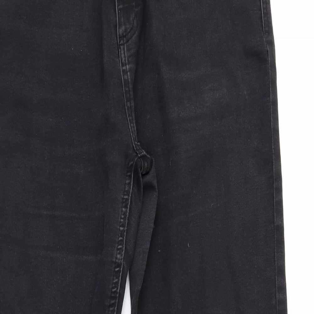 So Denim Womens Black  Denim Straight Jeans Size 14 L30 in