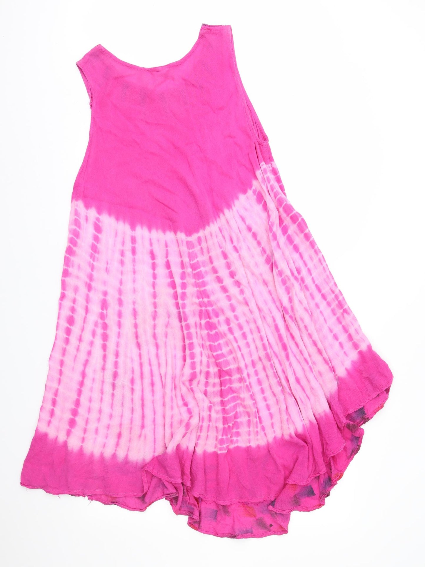Preworn Womens Pink Tie Dye  A-Line  One Size