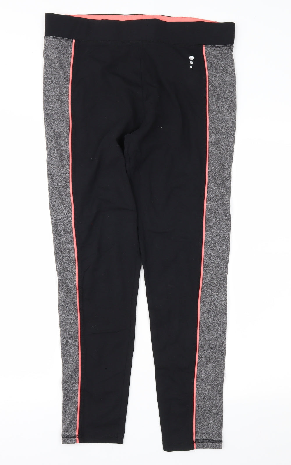TU Womens Grey Colourblock  Compression Leggings Size 16 L28 in