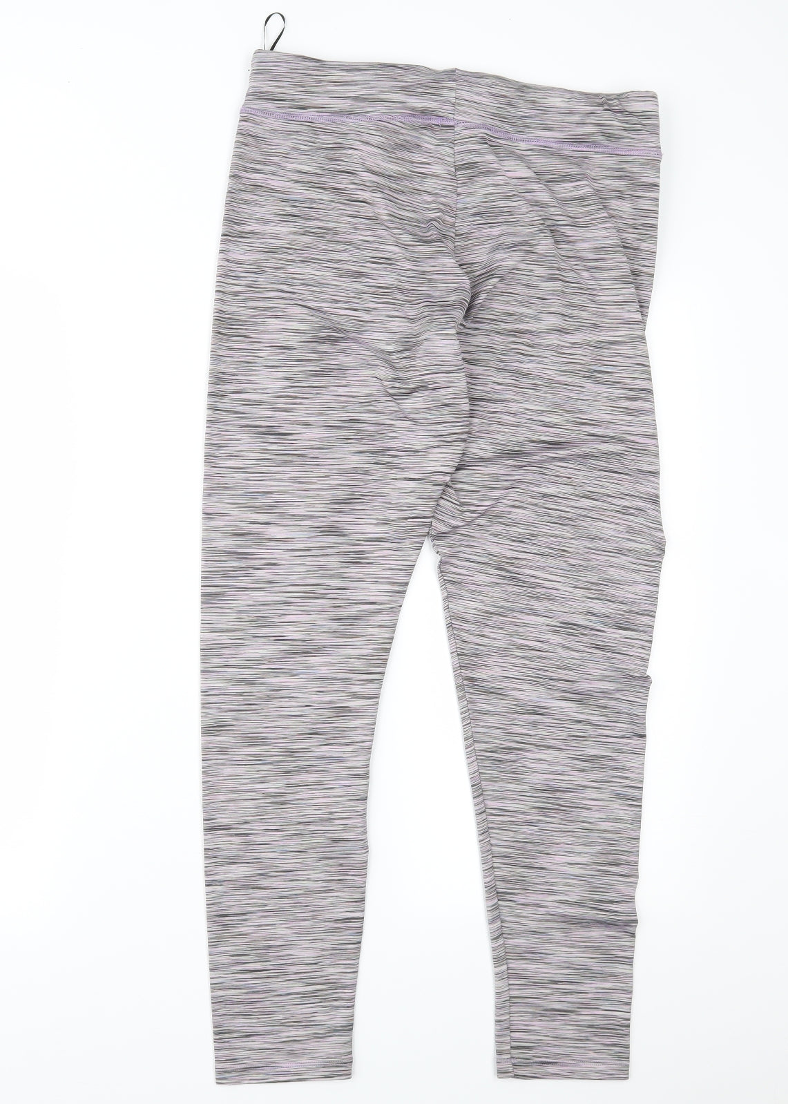 TU Womens Pink Geometric  Compression Leggings Size 16 L26 in