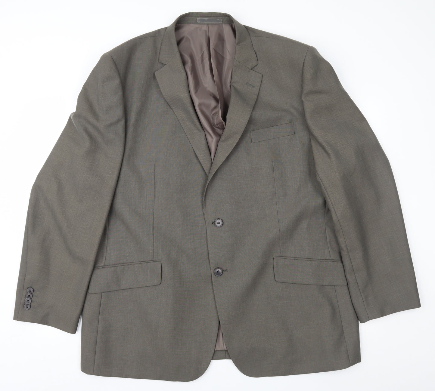 F&F Mens Brown  Rayon Jacket Suit Jacket Size 48