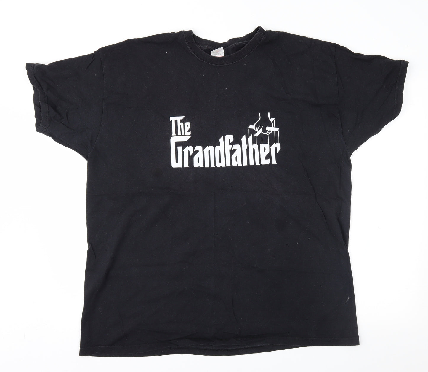 Fruit of the Loom Mens Black    T-Shirt Size 2XL