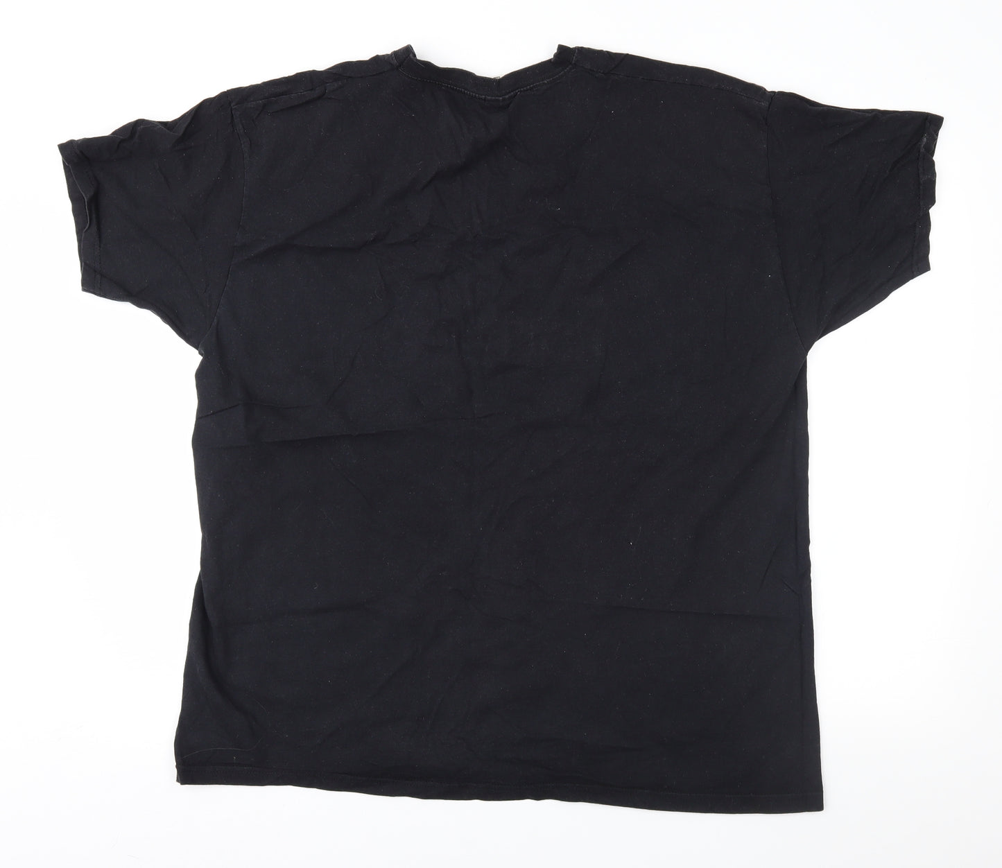 Fruit of the Loom Mens Black    T-Shirt Size 2XL