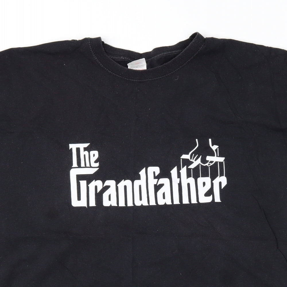 Fruit of the Loom Mens Black    T-Shirt Size 2XL