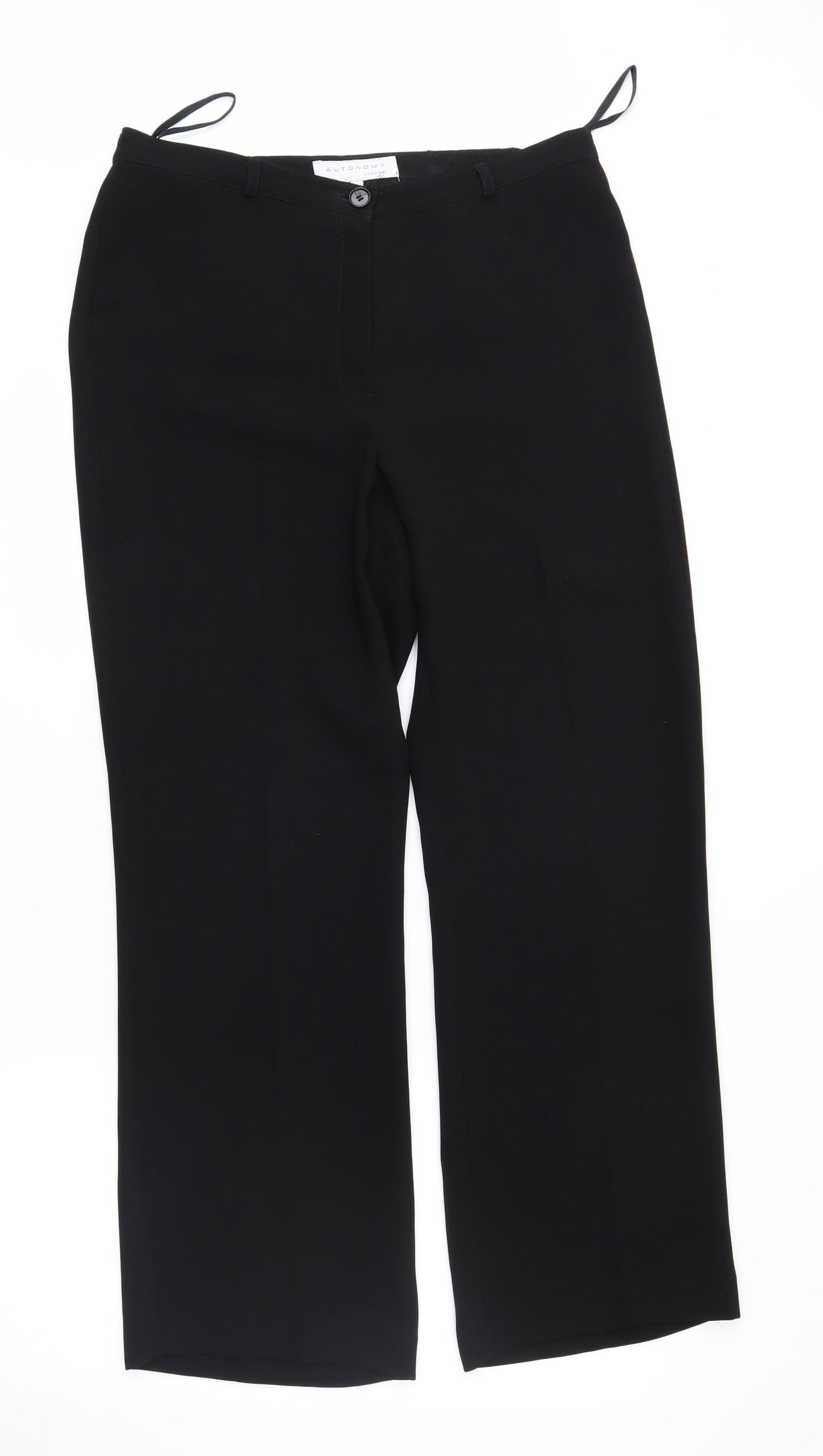 Autonomy Womens Black   Trousers  Size 12 L29 in