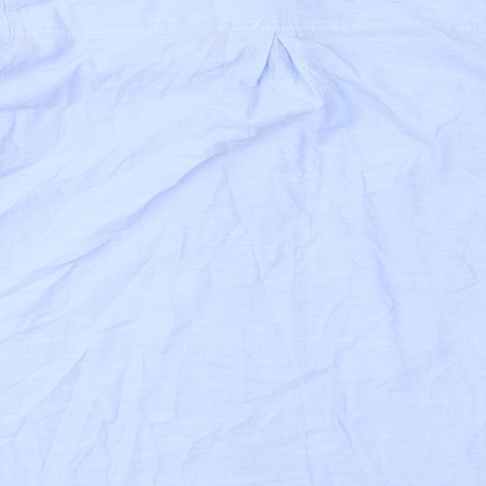 H&M Womens Blue   Basic Button-Up Size 8