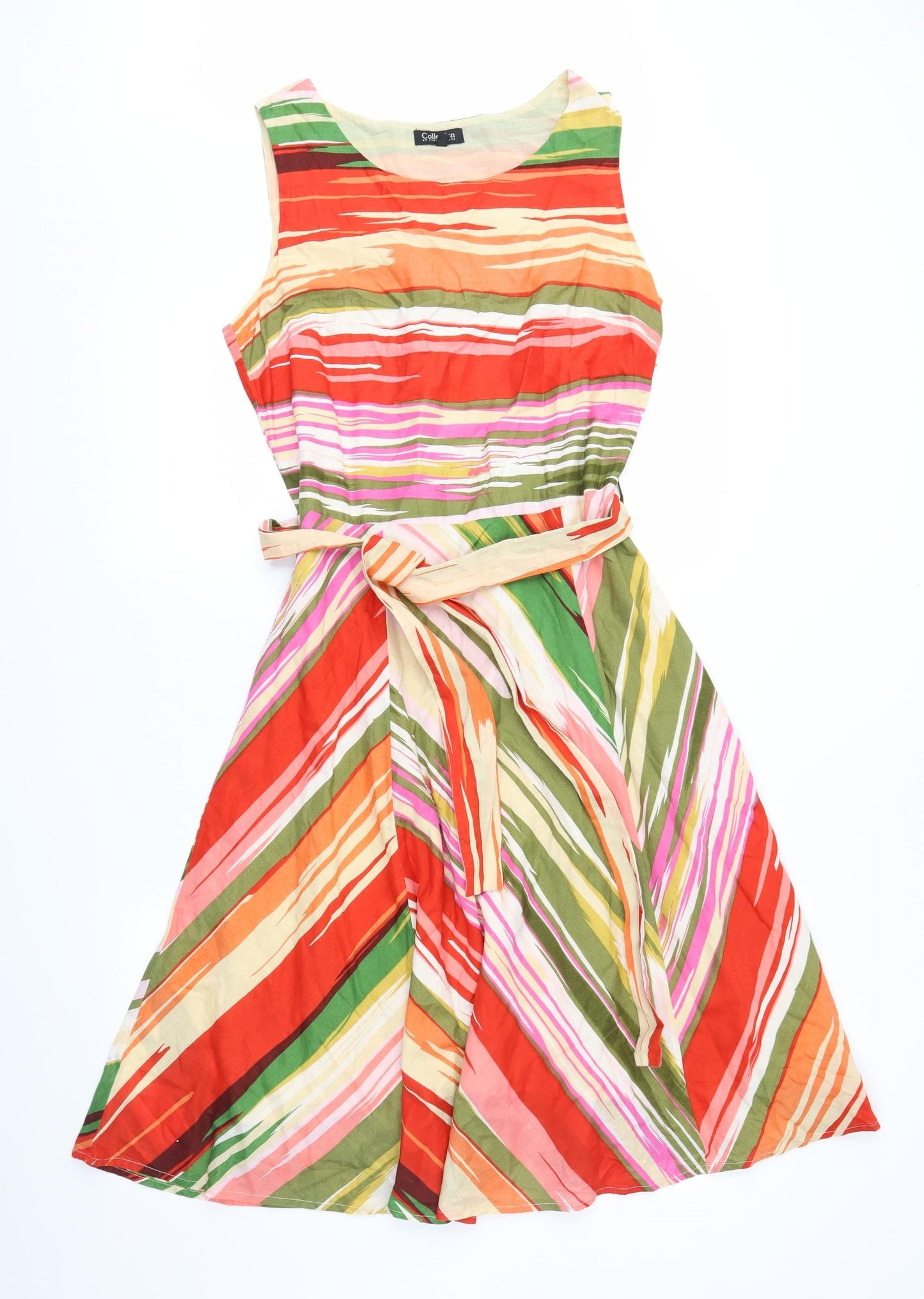 First Avenue Womens Multicoloured Geometric  Fit & Flare  Size 12