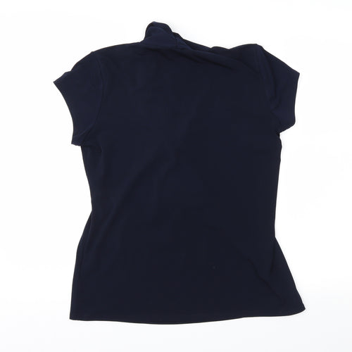 Grace Womens Blue   Basic Blouse Size M