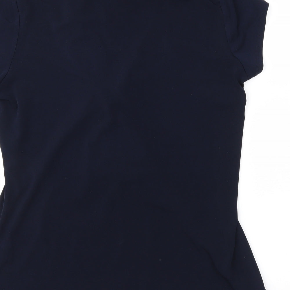 Grace Womens Blue   Basic Blouse Size M
