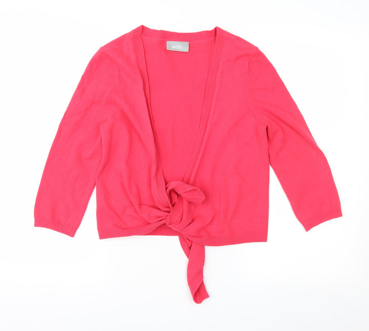 Wallis Womens Pink Cardigan Jumper Size S