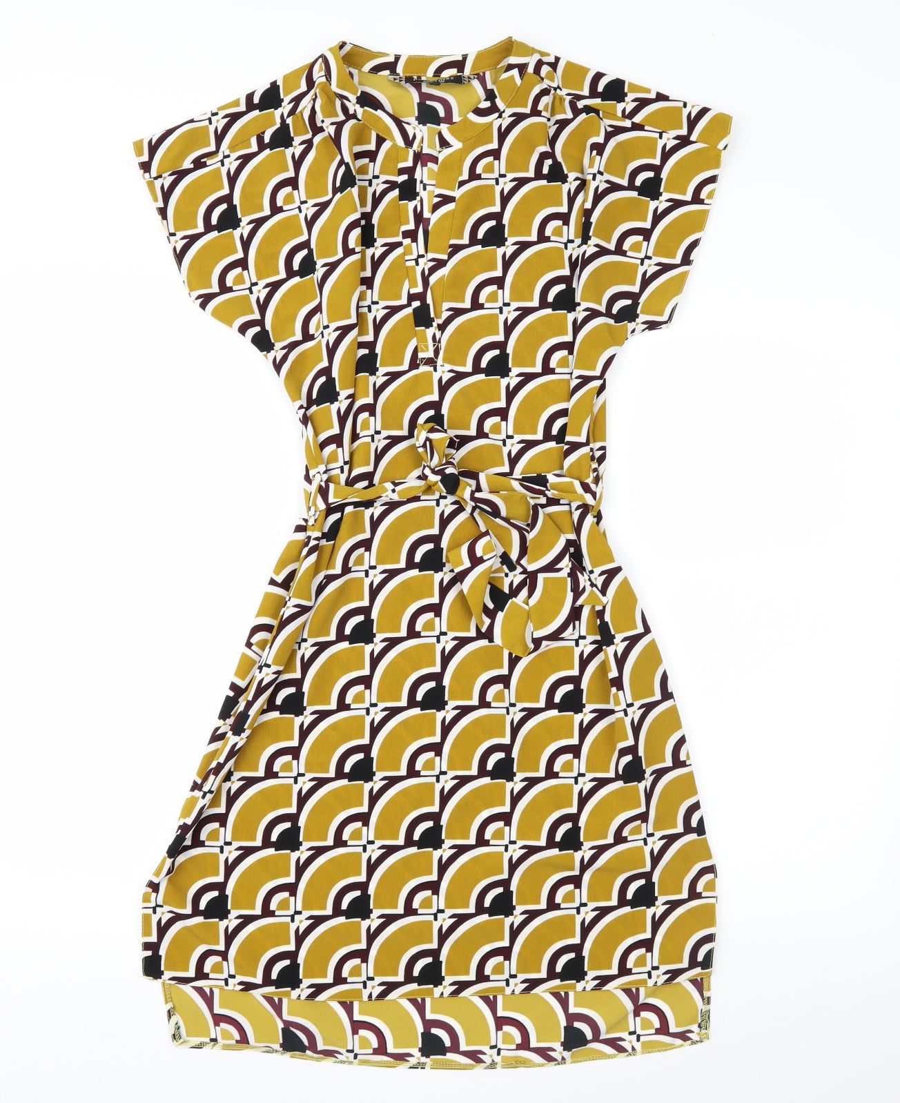 Principles Womens Green Geometric  Shift  Size 10