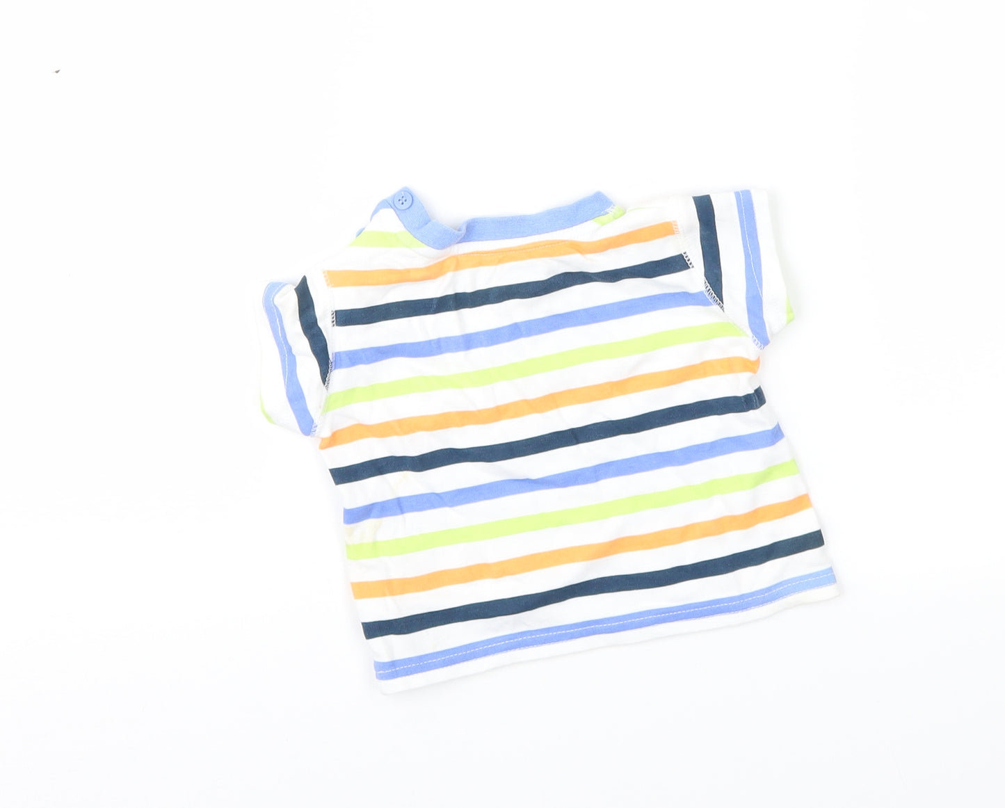 Disney Baby Multicoloured Striped  Basic T-Shirt Size 0-3 Months