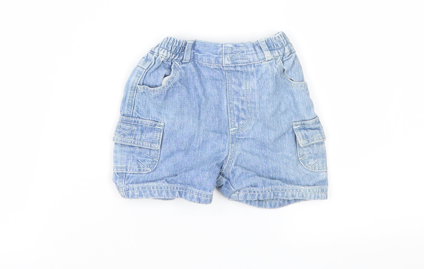 George Baby Blue  Denim Cropped Jeans Size 0-3 Months