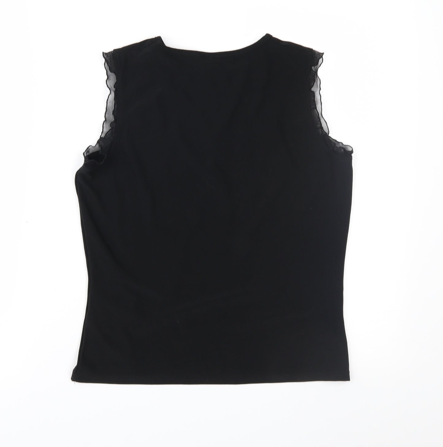 New Look Girls Black Geometric  Basic T-Shirt Size 14-15 Years