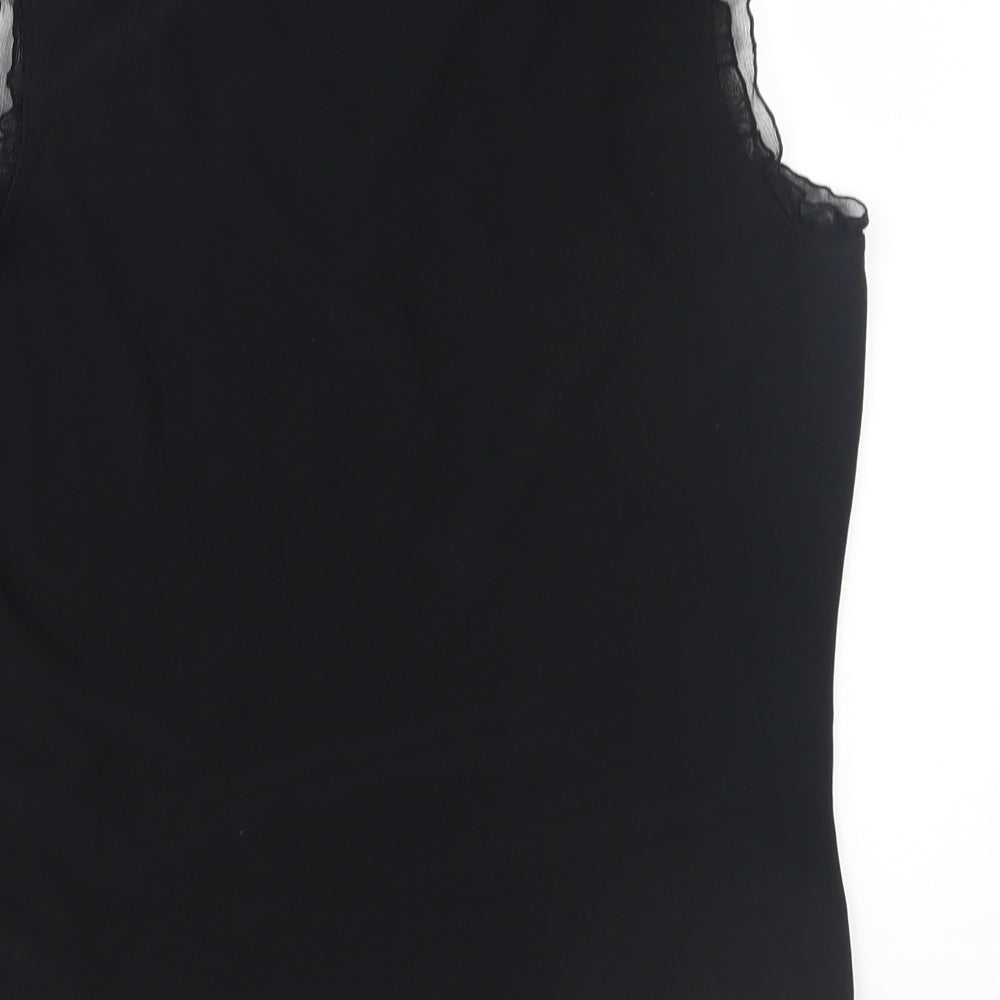 New Look Girls Black Geometric  Basic T-Shirt Size 14-15 Years