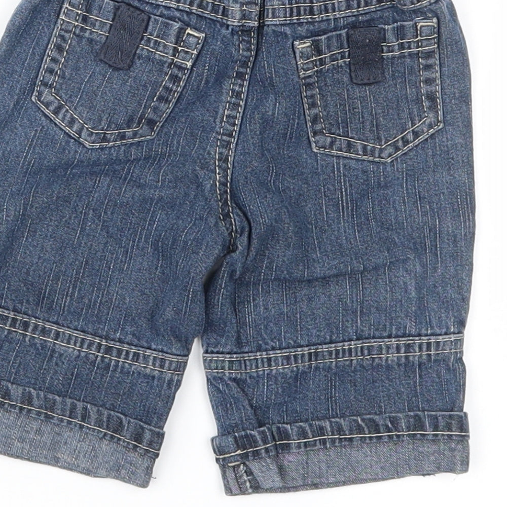 Adams Baby Blue  Denim Cargo Jeans Size 0-3 Months
