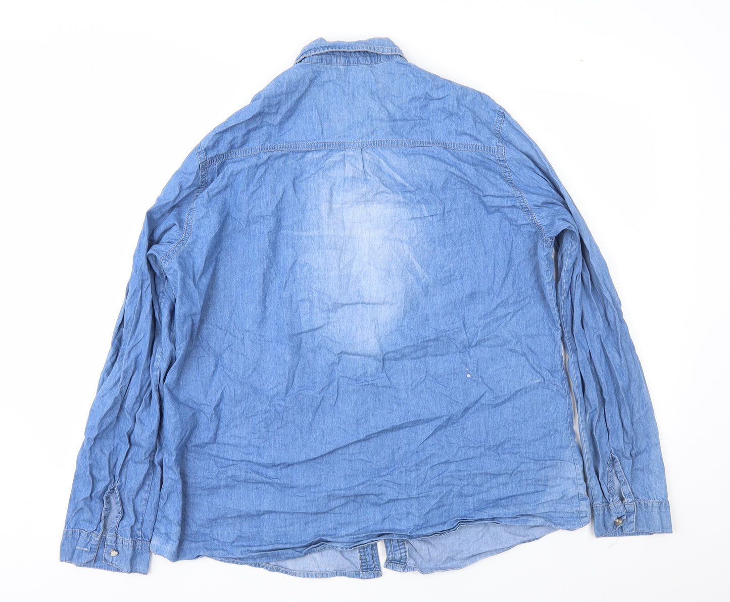 G CAUSE JEANS Womens Blue   Basic Button-Up Size 4XL