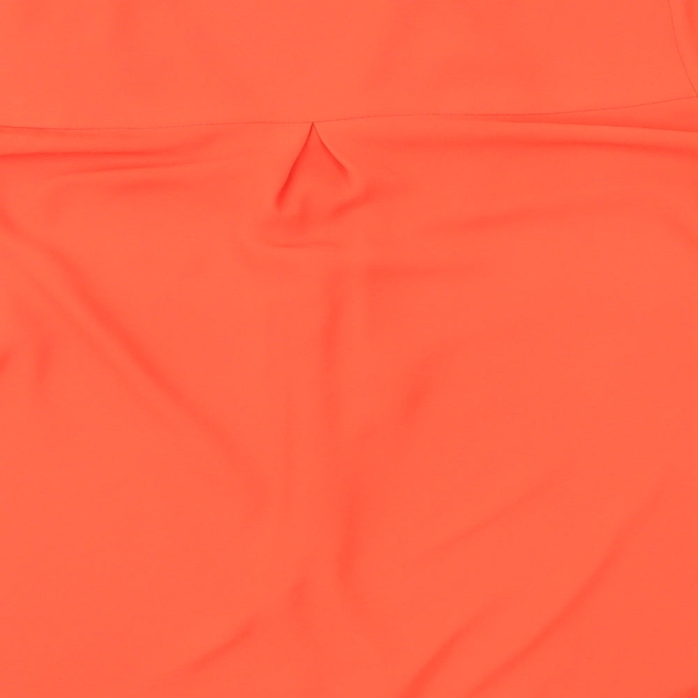 Oasis Womens Orange   Basic Blouse Size 14