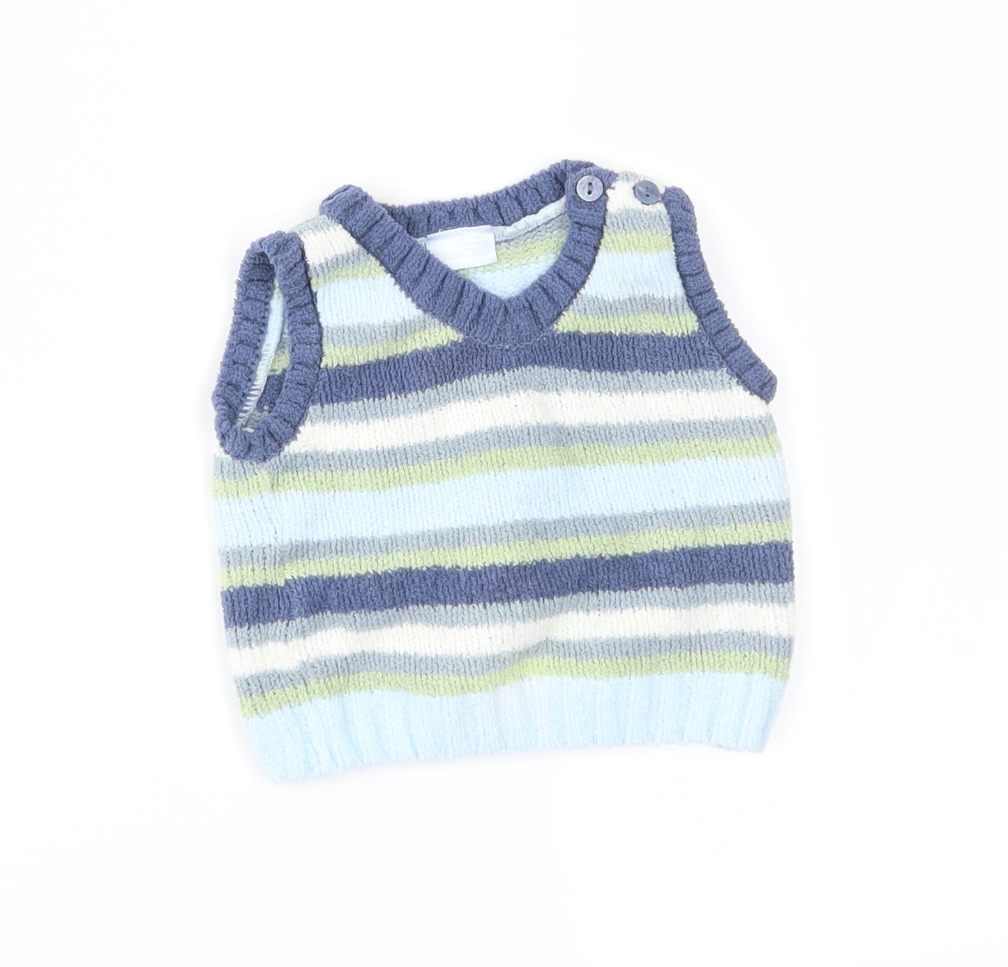 Cherokee Boys Blue Striped  Pullover Jumper Size 0-3 Months