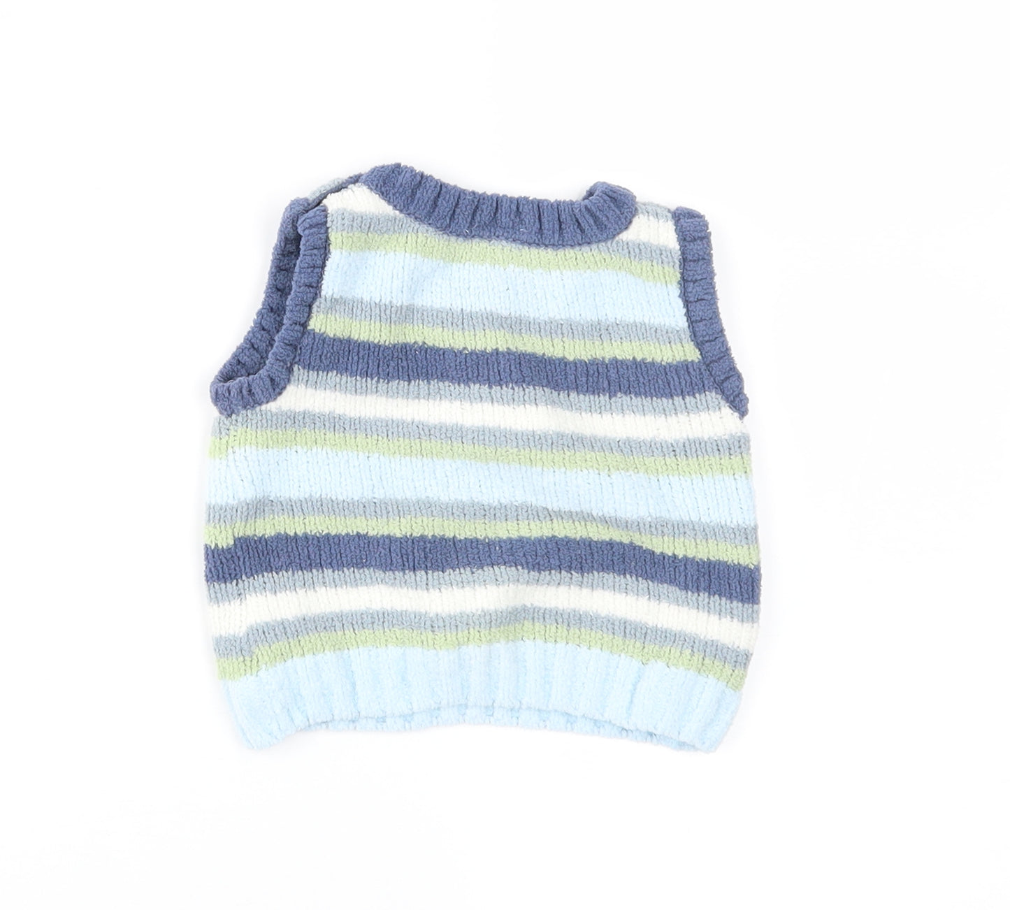 Cherokee Boys Blue Striped  Pullover Jumper Size 0-3 Months
