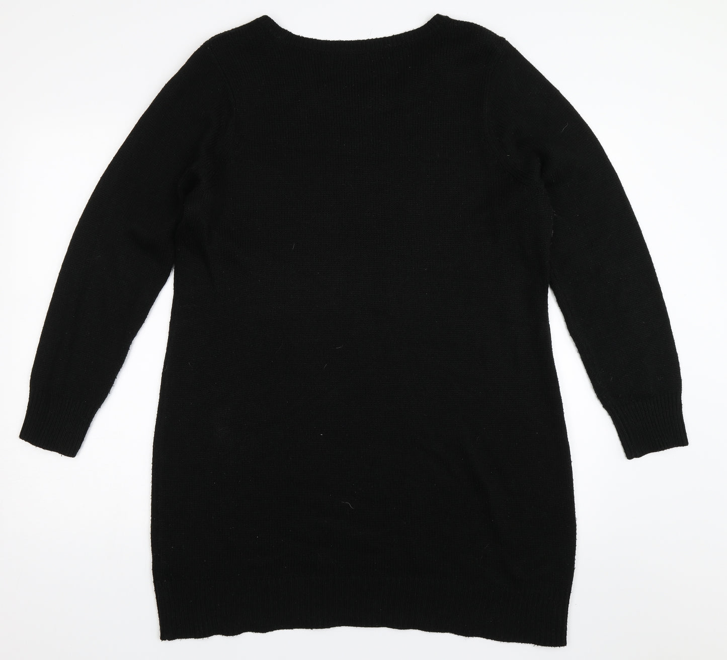 George Womens Black   Pullover Jumper Size 18  - christmas reindeer