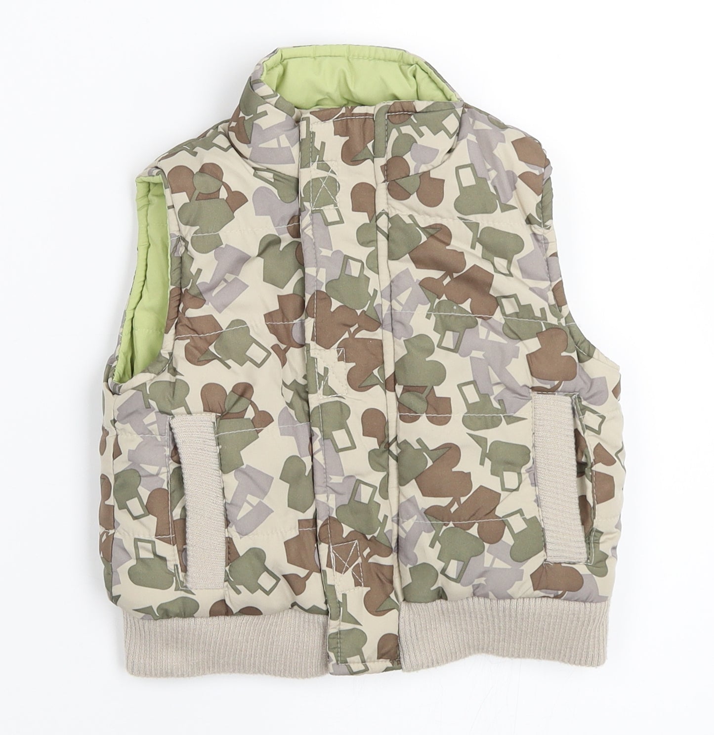 Adams Boys Green   Gilet Coat Size 3-6 Months