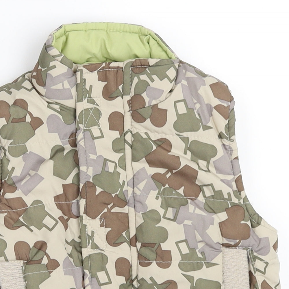 Adams Boys Green   Gilet Coat Size 3-6 Months