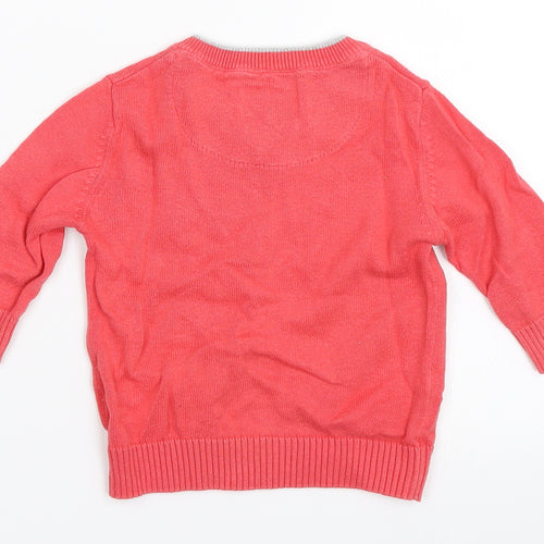 NEXT Boys Pink   Pullover Jumper Size 6-9 Months