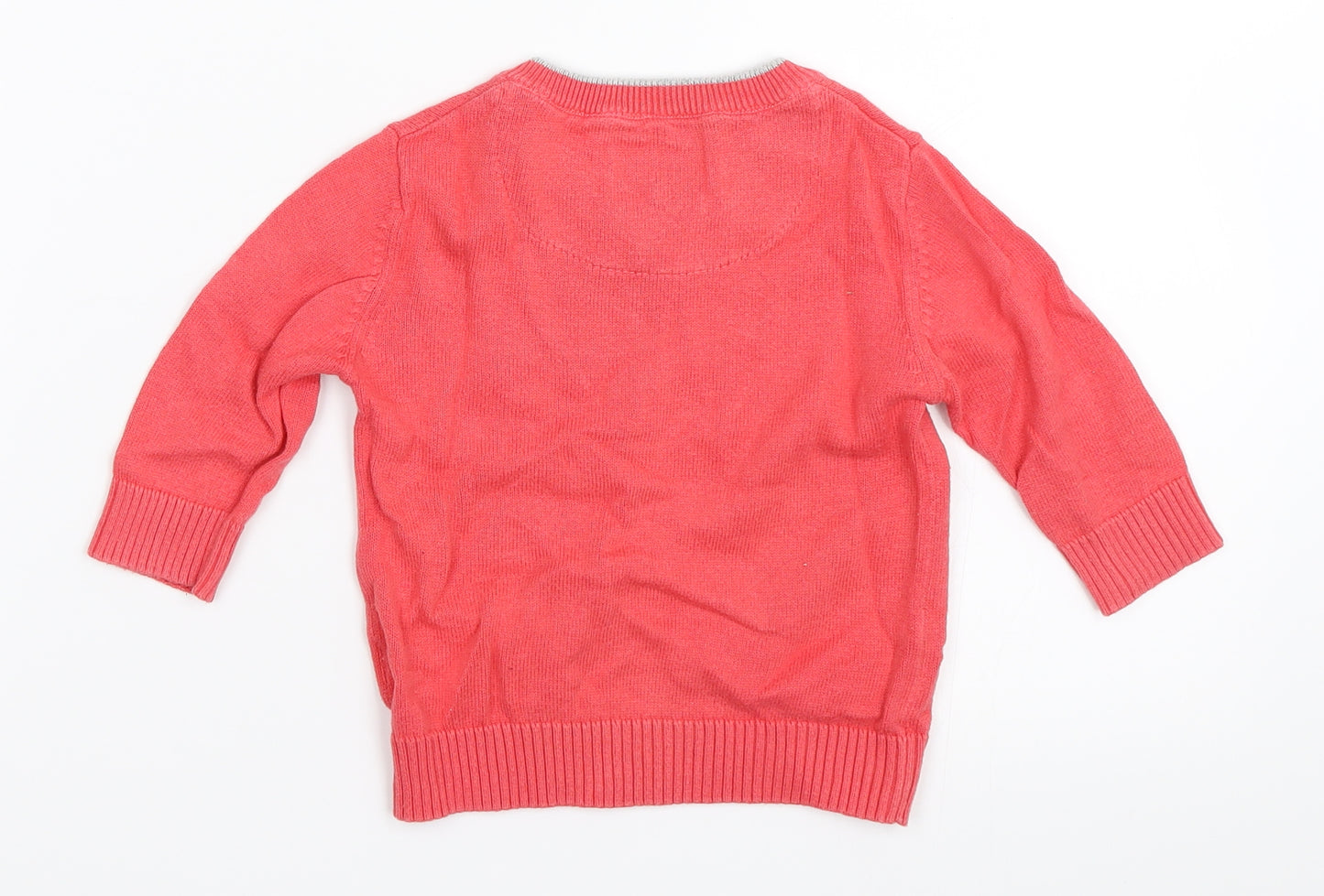 NEXT Boys Pink   Pullover Jumper Size 6-9 Months