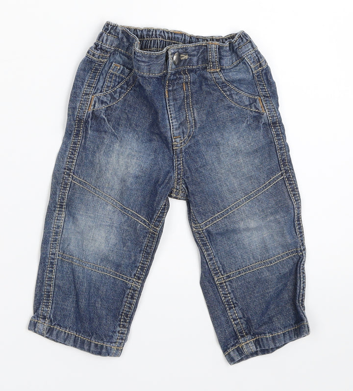 George Boys Blue Denim Capri Jeans Size 6-9 Months