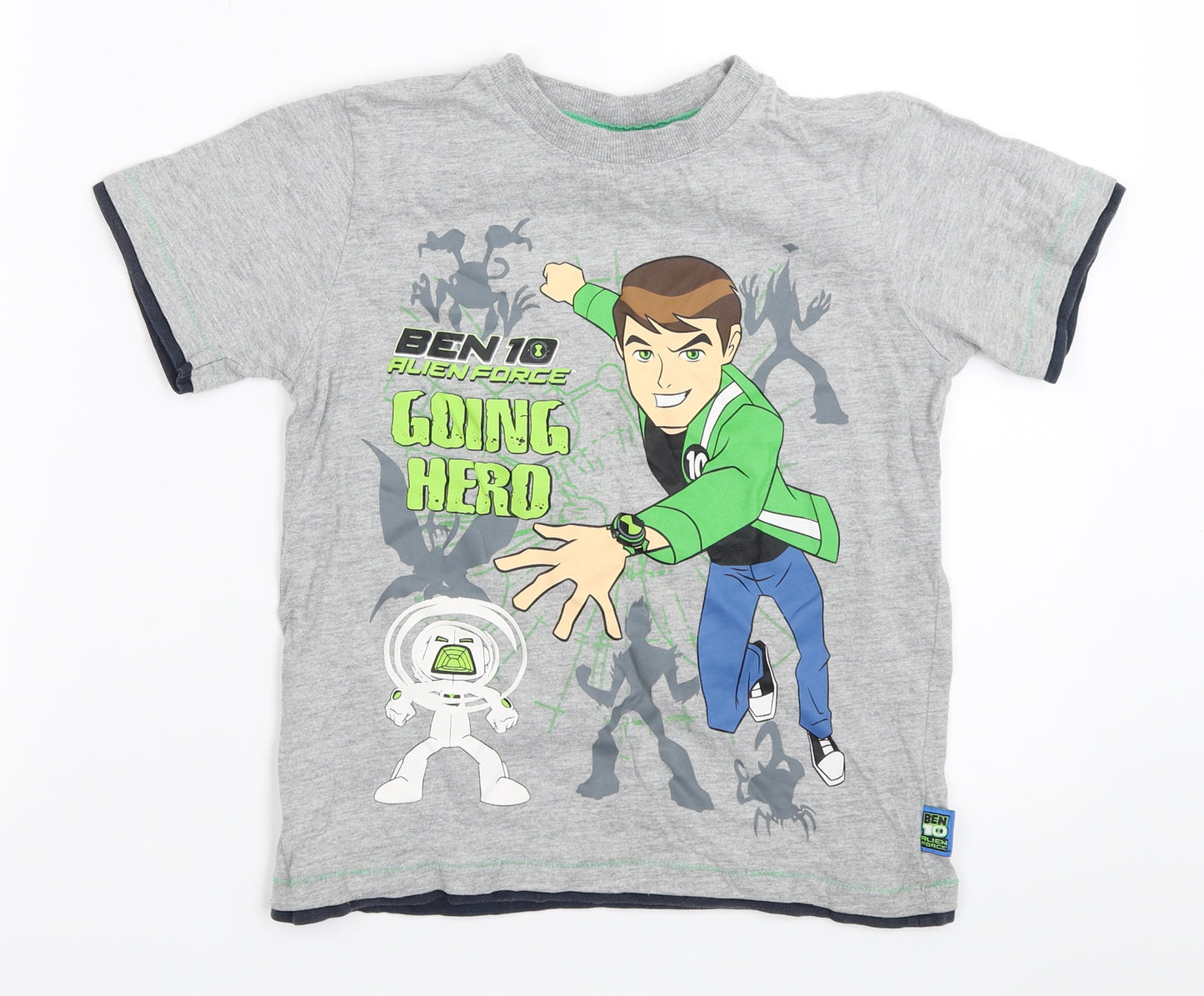 TU Boys Grey   Basic T-Shirt Size 6 Years  - ben 10