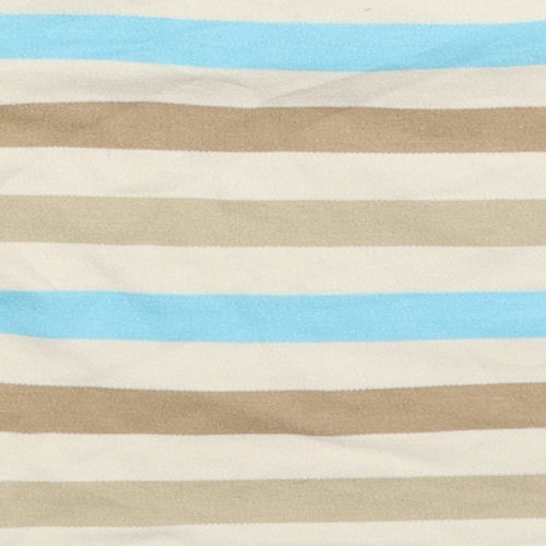 NEXT Boys Beige Striped  Basic T-Shirt Size 0-3 Months