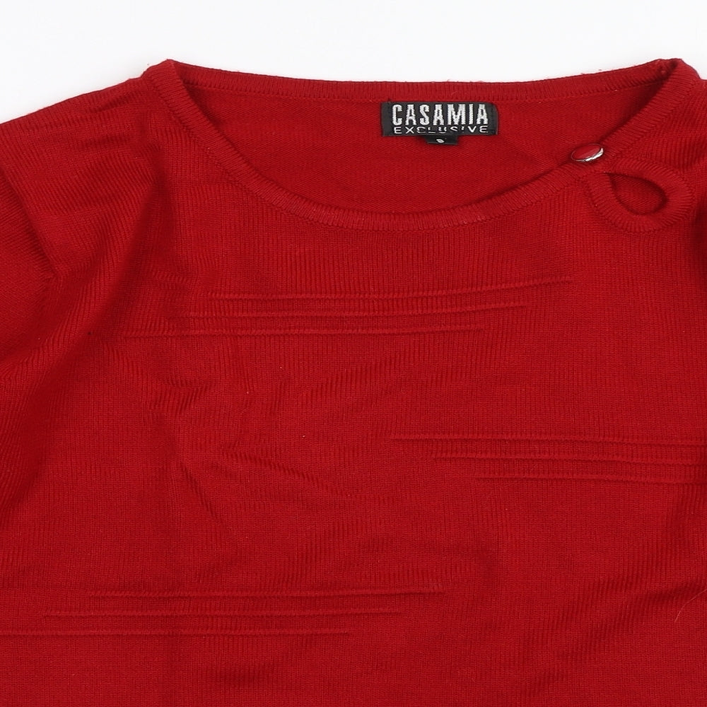 Casamia Womens Red   Pullover Jumper Size S