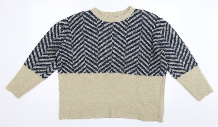 Atmosphere Womens Beige Pullover Jumper Size 14
