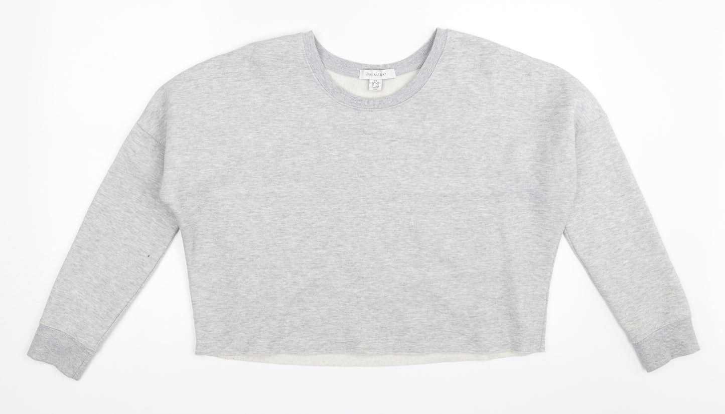 Primark Womens Grey   Pullover Sweatshirt Size XS