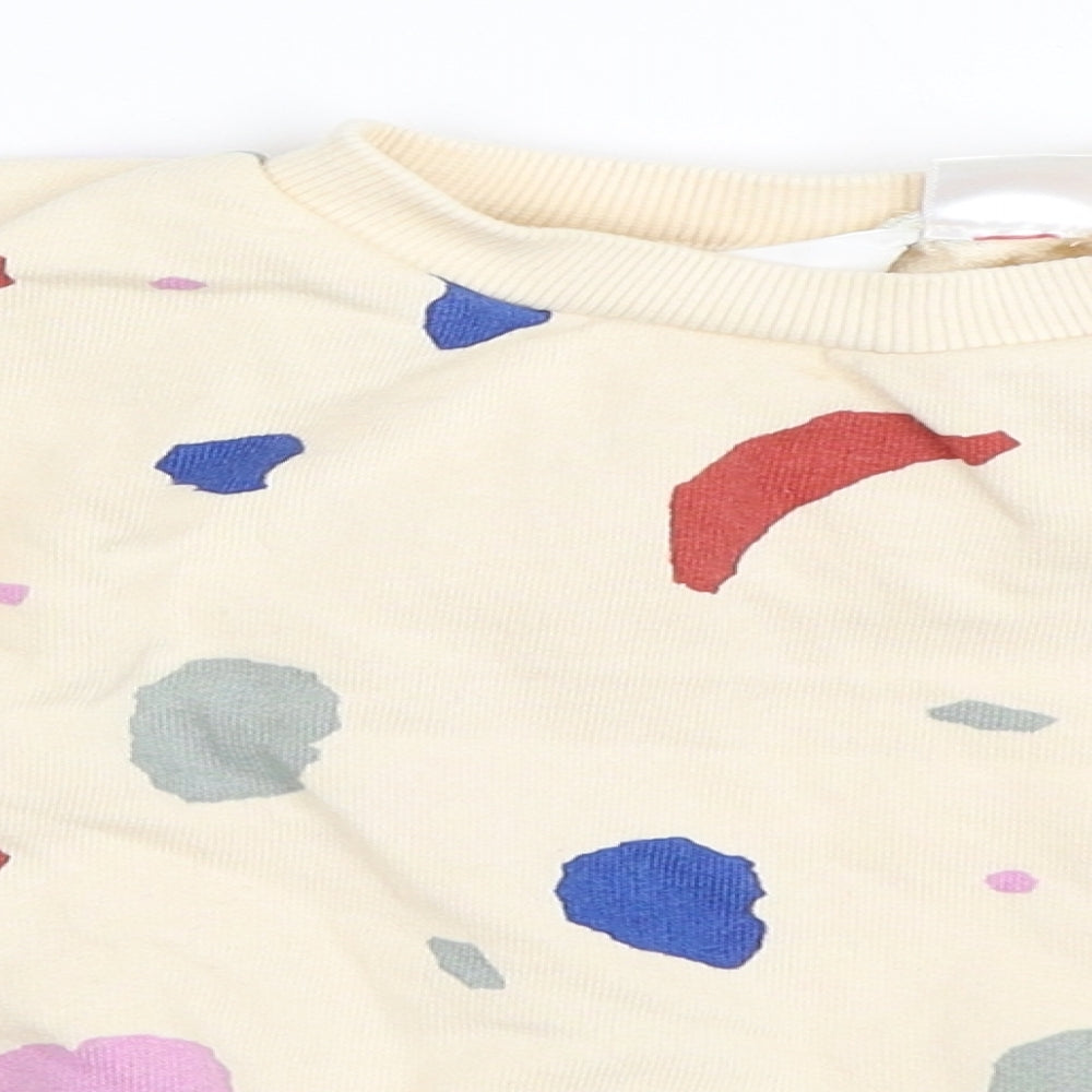 Zara Girls Beige   Pullover Jumper Size 12-18 Months