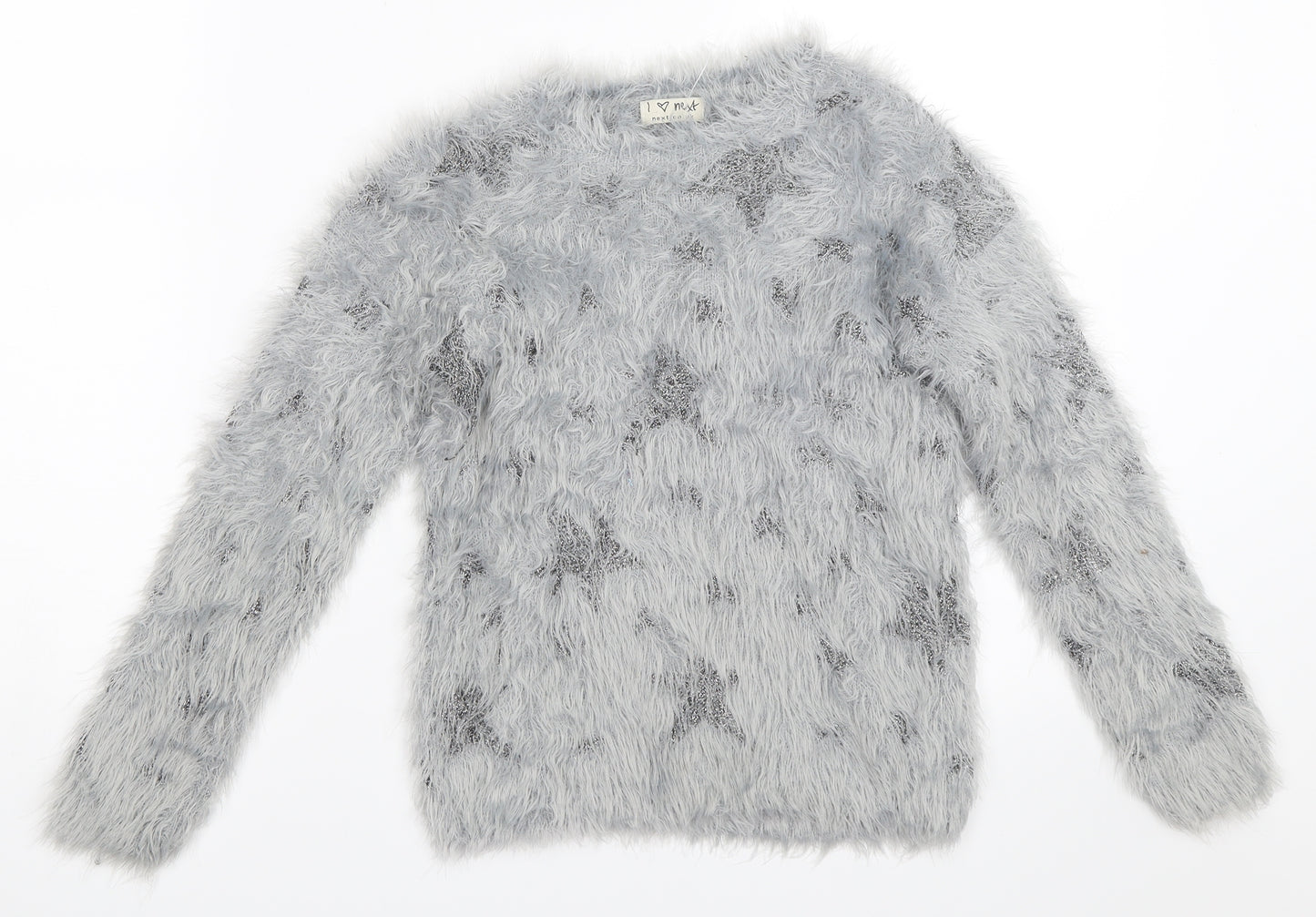 NEXT Girls Grey   Pullover Jumper Size 8 Years