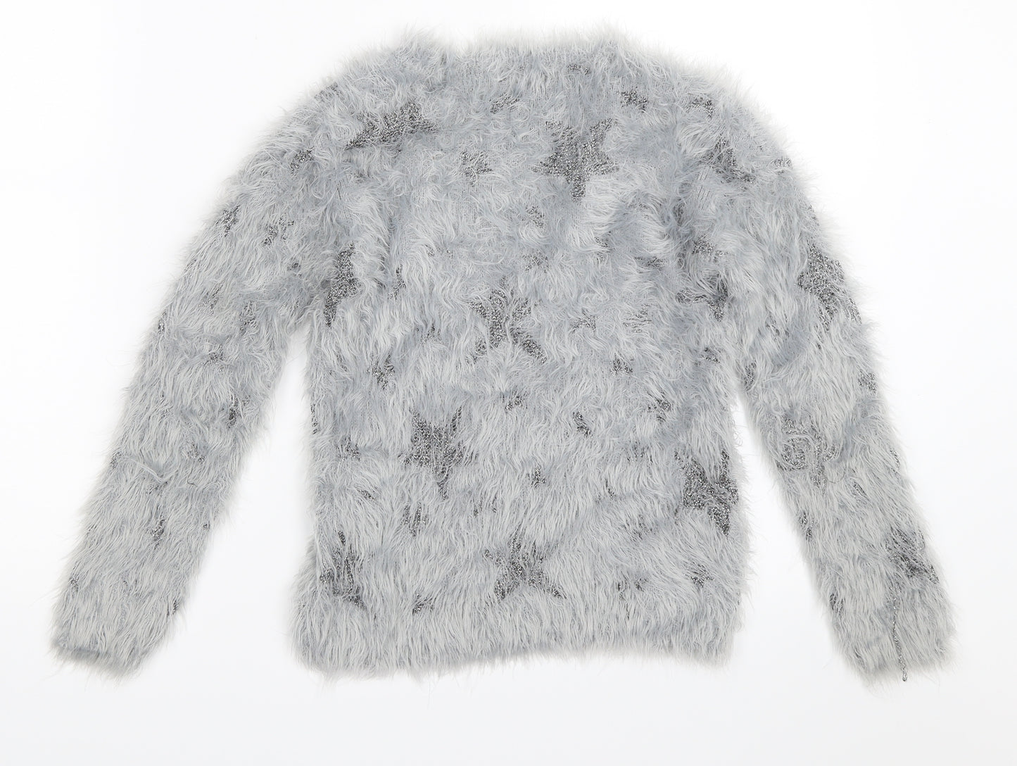 NEXT Girls Grey   Pullover Jumper Size 8 Years