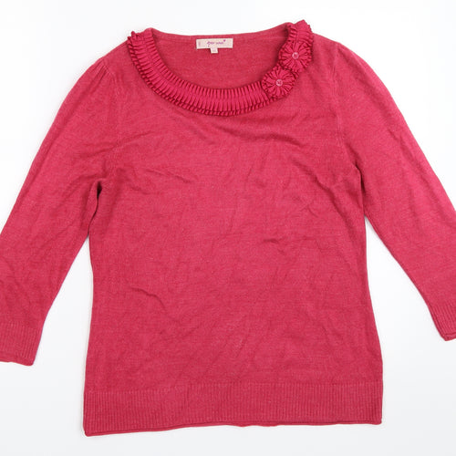 Per Una Womens Pink   Pullover Jumper Size 12