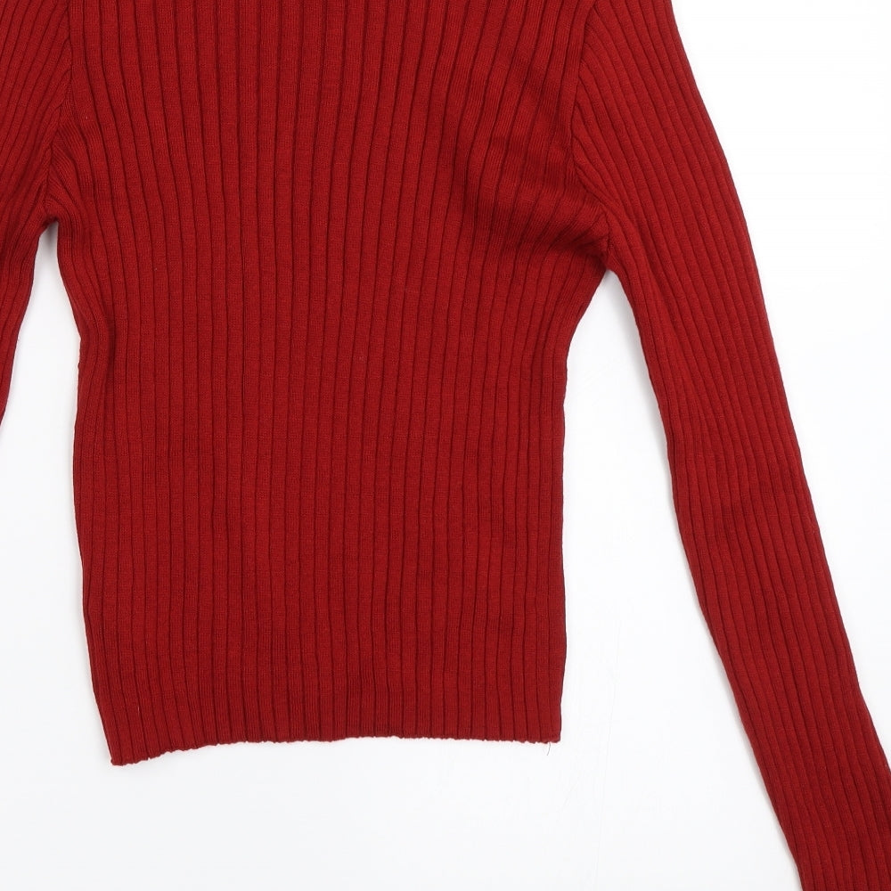 Primark Womens Red   Pullover Jumper Size S