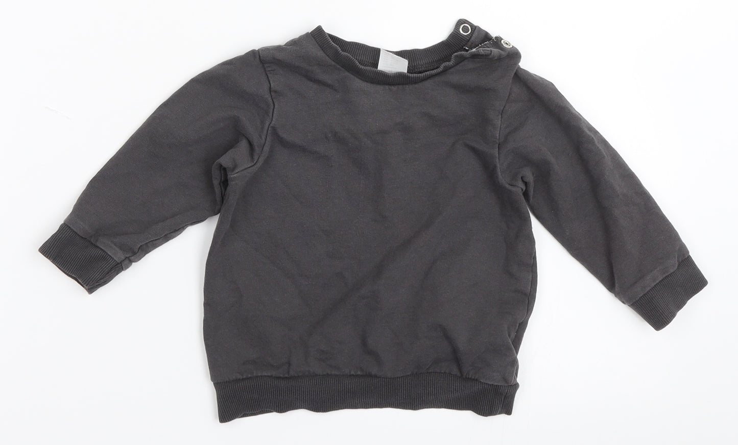 H&M Boys Grey   Pullover Jumper Size 9-12 Months