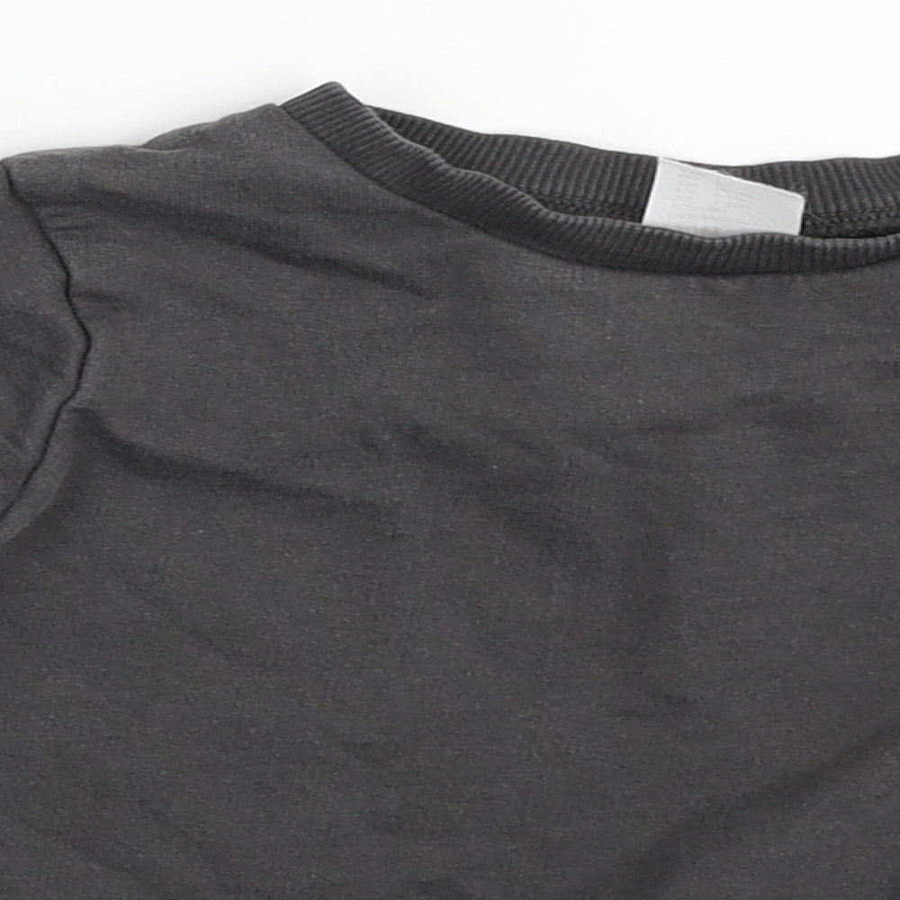 H&M Boys Grey   Pullover Jumper Size 9-12 Months