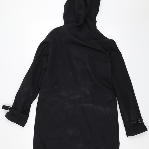 Maine New England Womens Black   Overcoat Coat Size 10