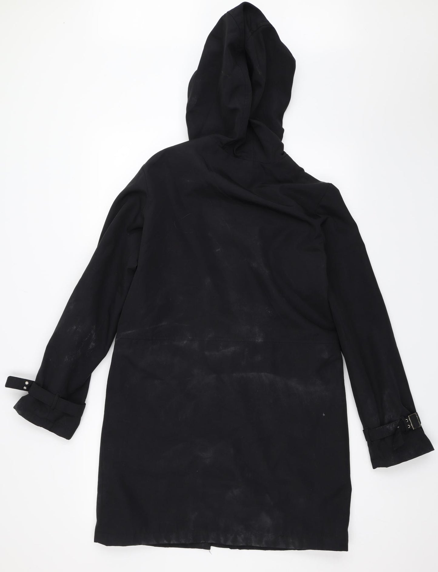 Maine New England Womens Black   Overcoat Coat Size 10