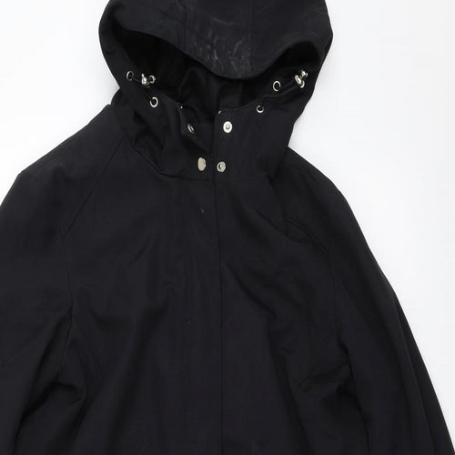 Maine New England Womens Black   Overcoat Coat Size 10